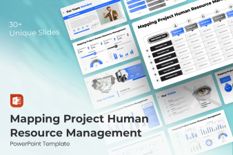 Mapping Project Human Resource Management PowerPoint Template